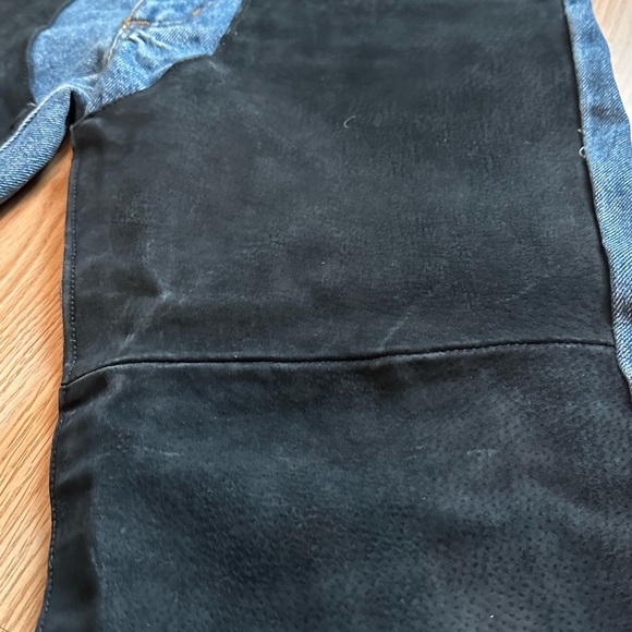 1980s Seruchi Suede Chaps-Style Jeans - Picture 10 of 13